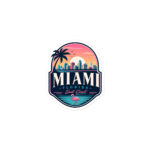 Southern Aloha - Miami - Die-cut stickers - Image 4